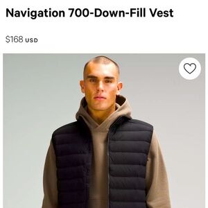 Lululemon mens navigation 700 down vest